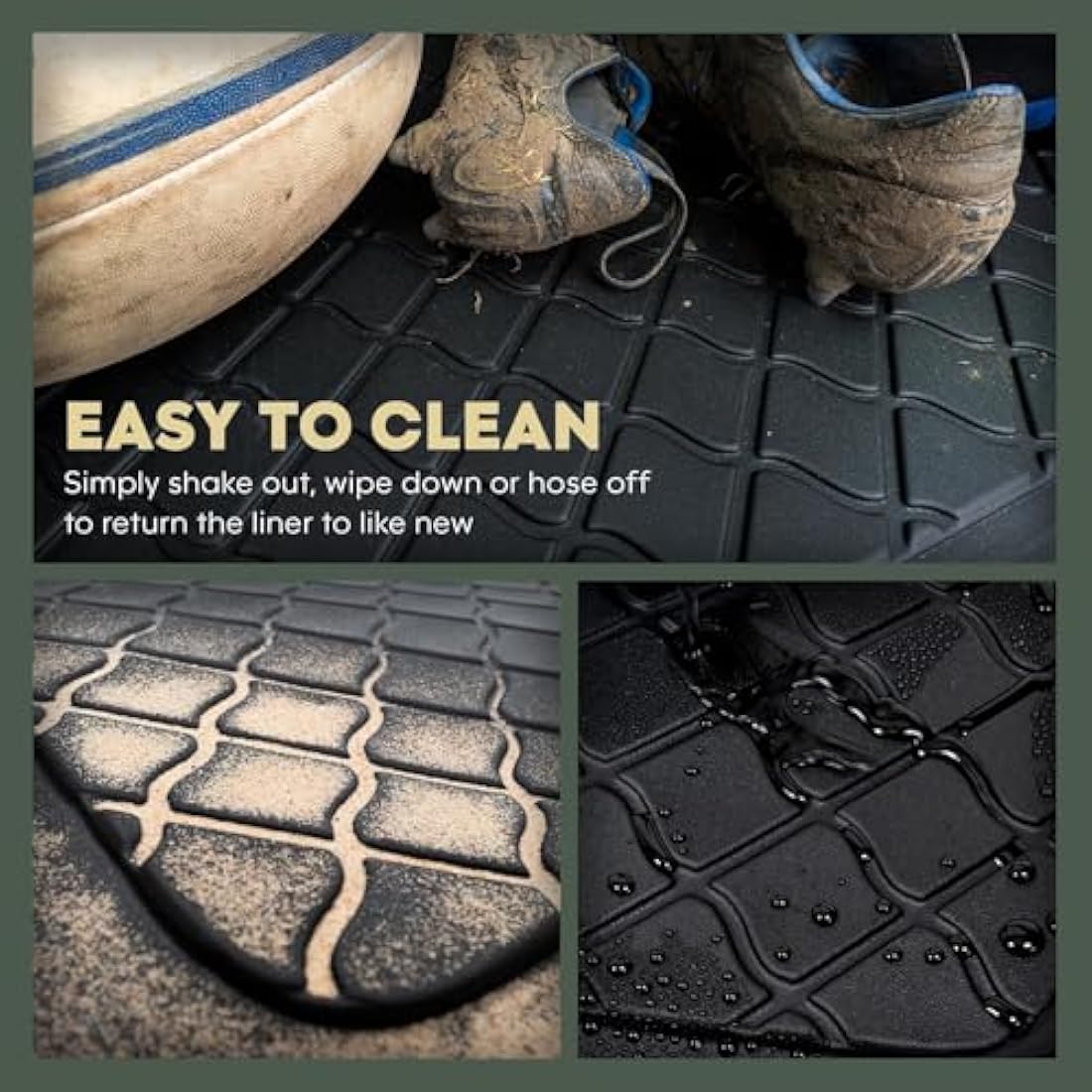 NOMAD Boot Liner Compatible with Hyundai Ioniq 5 2021+ Premium Tailored Fit Car Floor Mat Protector Guard Tray Black Custom Fitted Accessory - Dog Friendly & Waterproof with Raised Edges