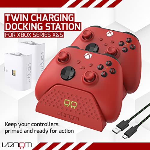 Venom Charging Dock with Rechargeable Battery Pack - Black (Xbox Series X & S/Xbox One)