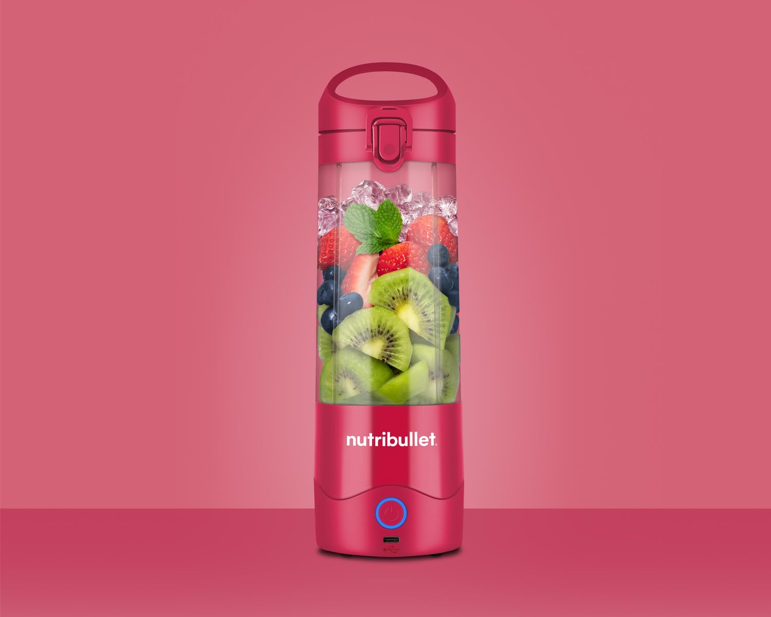 nutribullet Portable Blender in Navy - Powerful Extractor Blade, 475ml Cup, To-Go Lid, USB-C Charging Cable & User Guide - Delivers 15+ Blending Cycles - Healthy Shakes On The Move