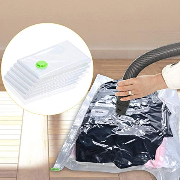 HEAVY DUTY 5 VACUUM STORAGE BAGS by Gorilla Bags, Extra Large 100x80cm. Extra Strong 110 Microns. Double Zip Seal & Unique Turbo Valve Keeps Items Compressed For Longer.