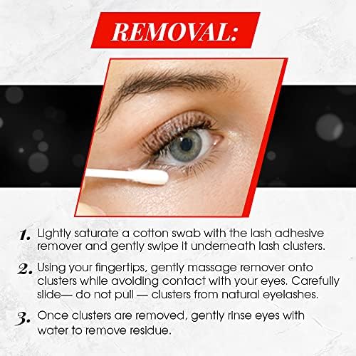 Ardell False Eyelashes X-Tended Wear 105 Black Natural Lash Clusters Personalised Lasts Up To 6 Days Seamless Vegan-Friendly Eyelashes