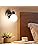 2 PCS Modern Wall Light Glass Wall Mounted Lighting Bedroom Bedside Reading Lamp Wall Sconce Fixtures,Vanity Bathroom Mirror Wall Lamps for Home Restaurant with Switch(5W E14 LED Bulbs Included)