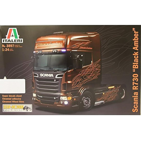 Italeri 510003897 1: 24 Scania R730 V8 Black Amber