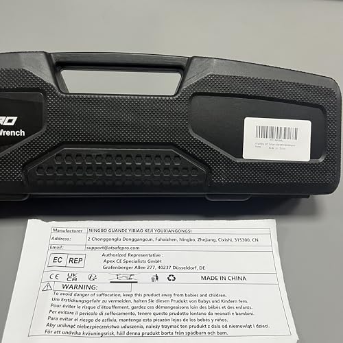 ATsafepro Torque Wrench 3/4 Inch, 100-600 Nm Torque Wrenchs, ±3% Error Accuracy with 48 Teeth Dual-Direction Adjustable for Repair of Car, Truck, Tractor