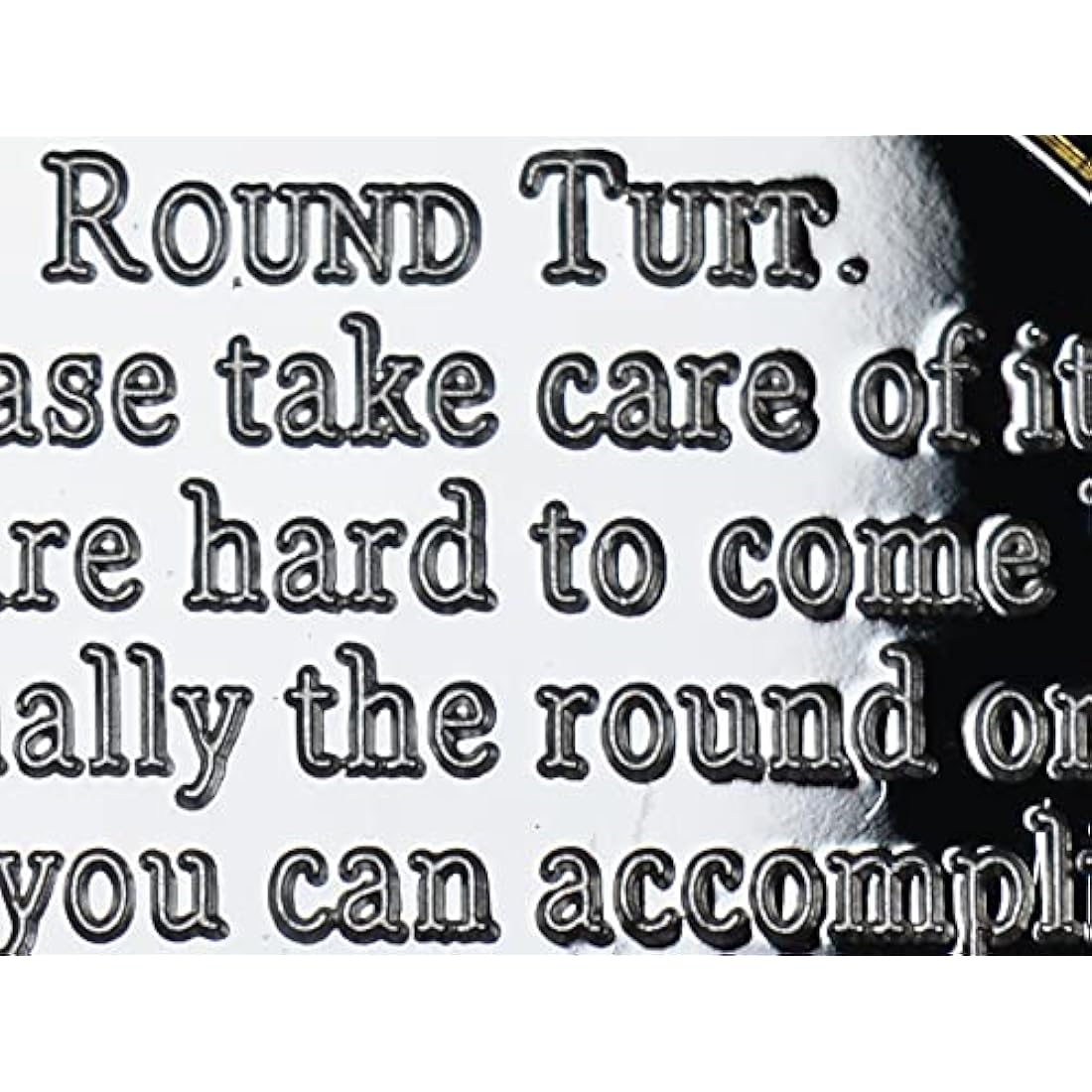 Extremely Rare 'A ROUND TUIT' Coin. Gift/Present. 30mm. Silver & 24ct Gold Clad Bi Metal. Novelty Collectable. Fathers DayThe Commemorative Coin Company