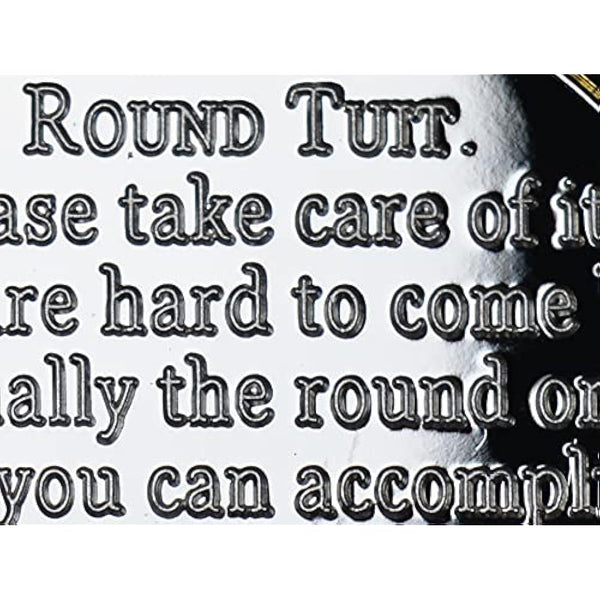 Extremely Rare 'A ROUND TUIT' Coin. Gift/Present. 30mm. Silver & 24ct Gold Clad Bi Metal. Novelty Collectable. Fathers DayThe Commemorative Coin Company