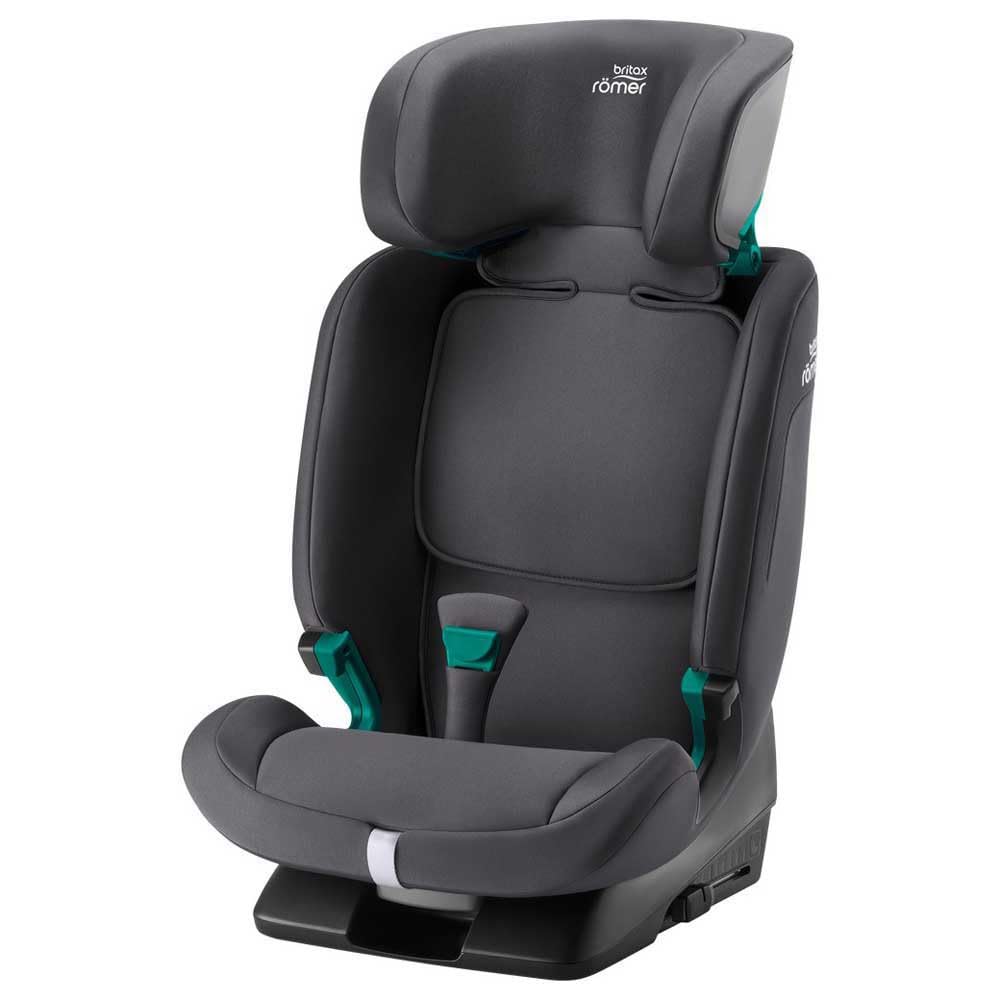 BRITAX RÖMER Car Seat EVOLVAFIX, with ISOFIX, Child from 76 to 150 cm (i-Size), from 15 Months to 12 Years, Space Black