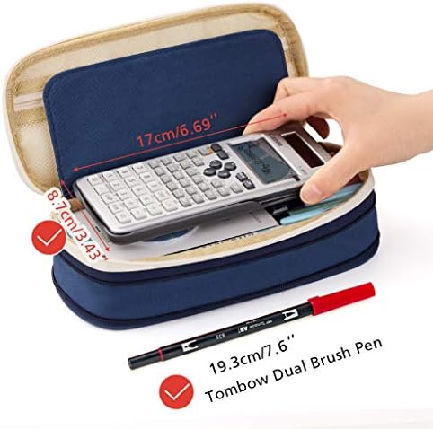 EASTHILL Big Capacity Pencil Pen Case Office College School Large Storage High Capacity Bag Pouch Holder Box Organizer