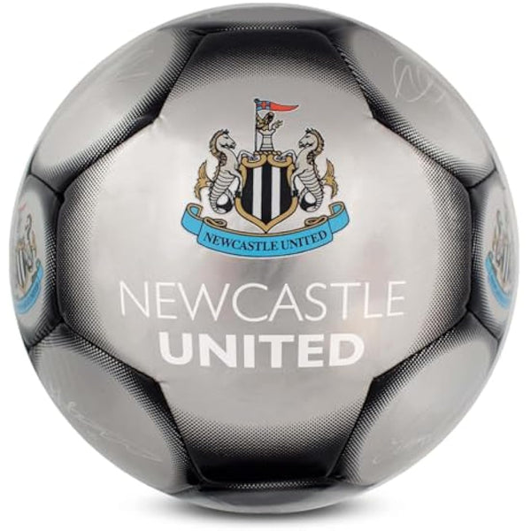 Hy-Pro Officially Licensed Classic Signature Football - Metallic, Size 5, Training, Match, Merchandise, Collectible For Kids and Adults