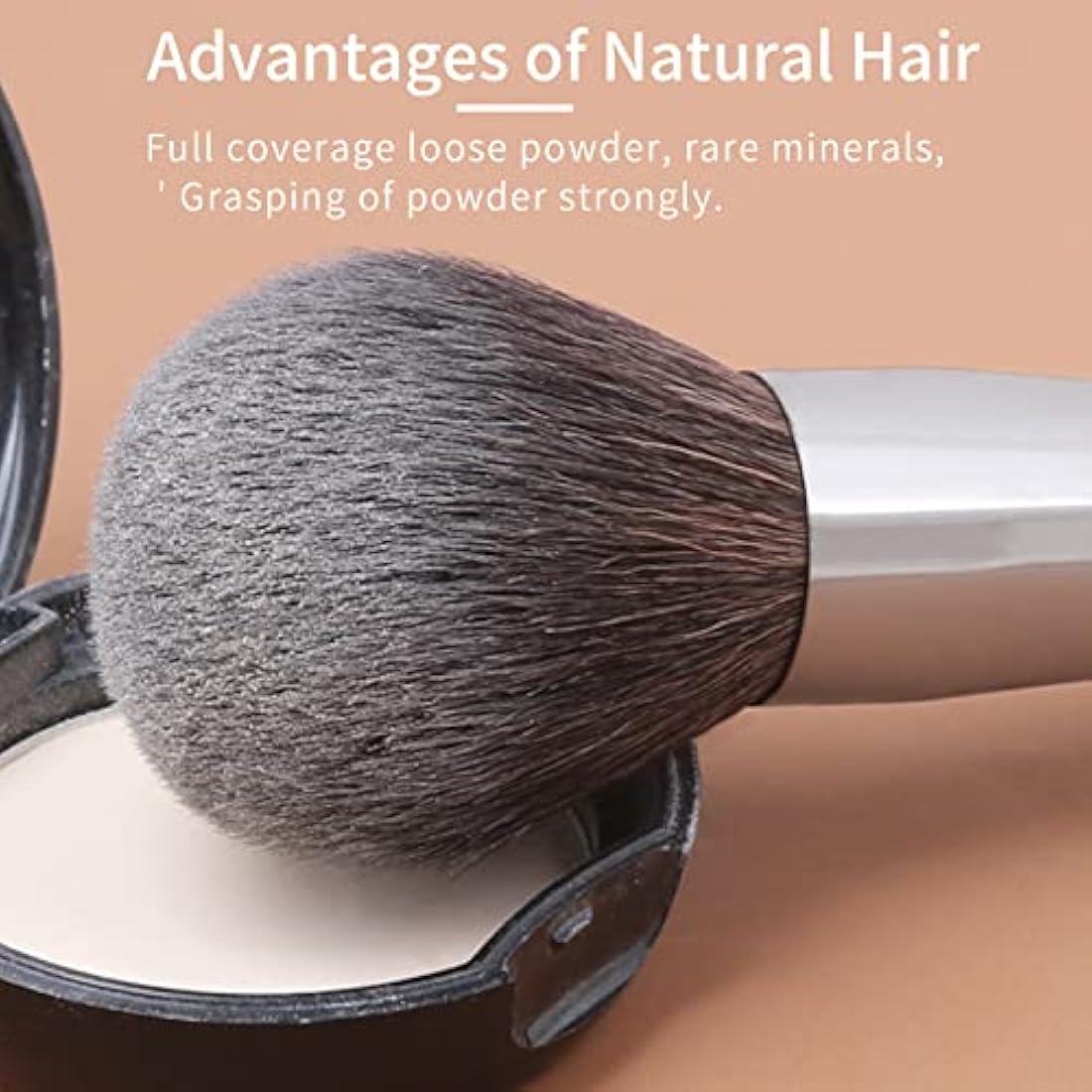 ENZO KEN Deluxe Natural Goat Hair Makeup Brush Set with Case, Makeup Brushes Set Professional, 24 Cosmetic Brushes, Wooden Makeup Brushes, Natural Bristle Makeup Brush.