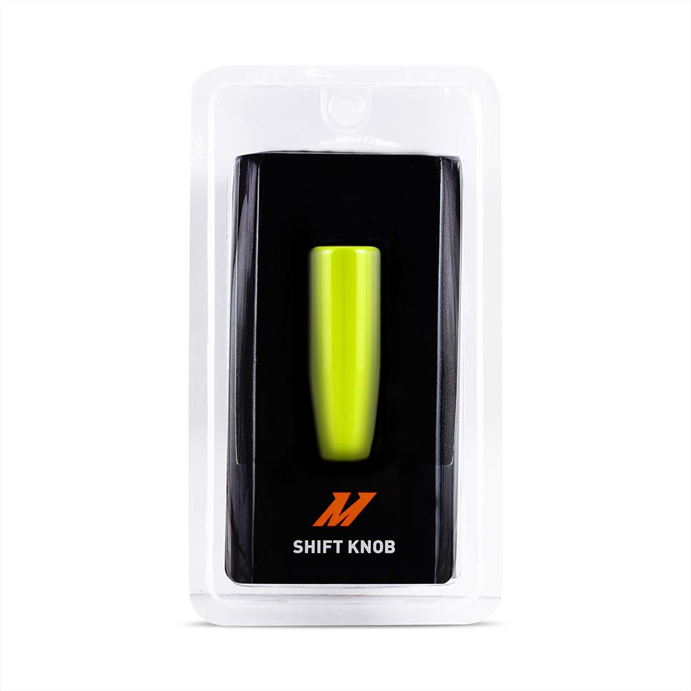 Mishimoto MMSK-NY Weighted Shift Knob, Neon Yellow, Matches Subaru STI