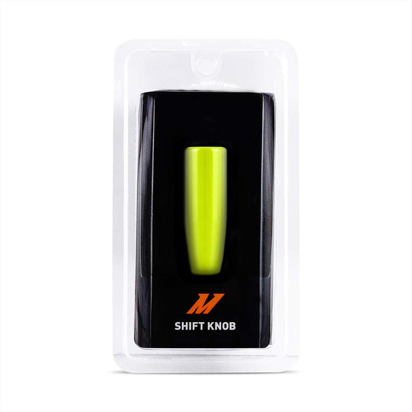 Mishimoto MMSK-NY Weighted Shift Knob, Neon Yellow, Matches Subaru STI
