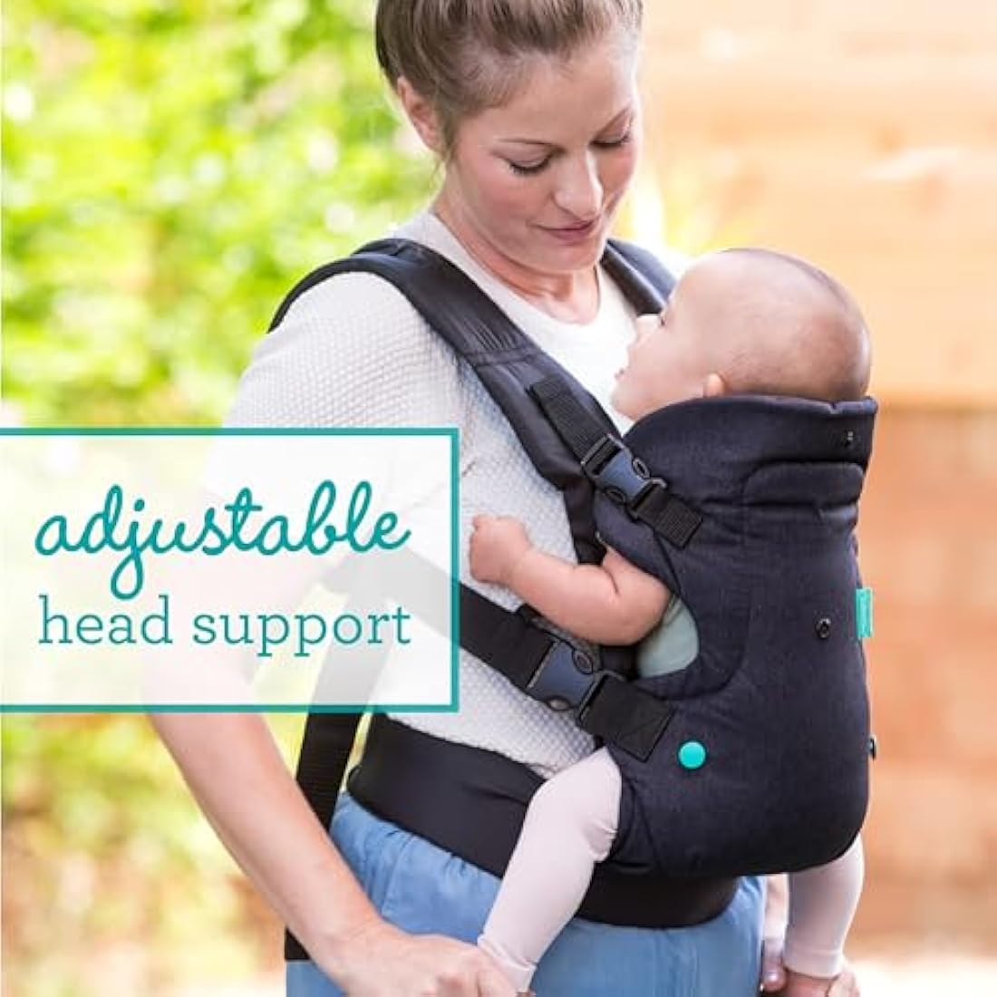 Infantino Flip Advanced 4-in-1 Baby Carrier - Ergonomic, Convertible, Face-in and Face-Out Front and Back Baby Carrier for Newborn to Toddler 3,6-14,5kg, Black