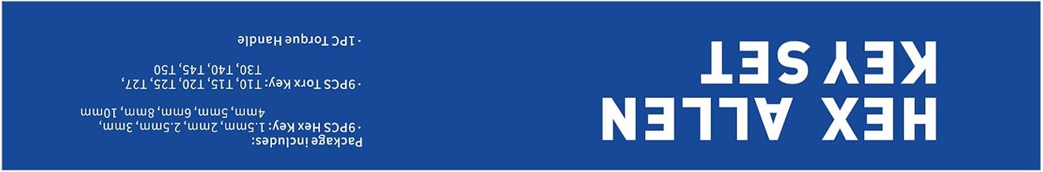 ss shovan 18PCS Allen Key Set, Metric Ball End Hex Key Set and Torx/Star Key Set (with T-Handle), Sizes 1.5mm-10mm & T10-T50, Alan Keys Sets for Furniture Assembly, Household DIY, Bike Repair