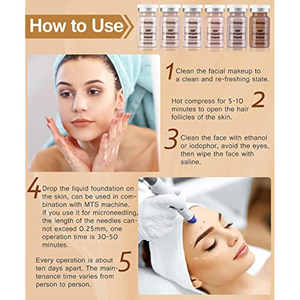 Kybbe Foundation Liquid for Needling System Semi Permanent Base Concealer Waterproof Glow