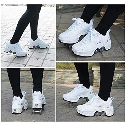 Duvetset Roller skates for ladies, Quad Roller Skates for children, Unisex Shoes with Wheels, Roller Adult Skates, Outdoor sports technology