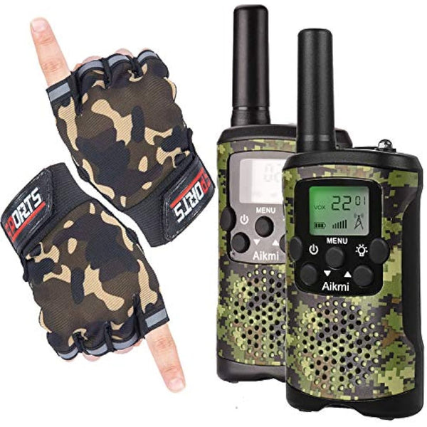 Kids Walkie Talkies Boy Toys - Gifts for Children Over 4 years old 8 Channel 2 Way Radio 3 KM Long Range Fit Outdoor Adventure Game Camp Hunt Trip Girls Boys Birthday Gifts Toys aged 5-13