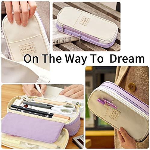 EASTHILL Big Capacity Pencil Pen Case Office College School Large Storage High Capacity Bag Pouch Holder Box Organizer