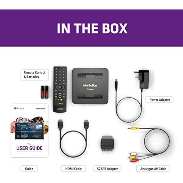 Manhattan SX Freesat HD Box, Black