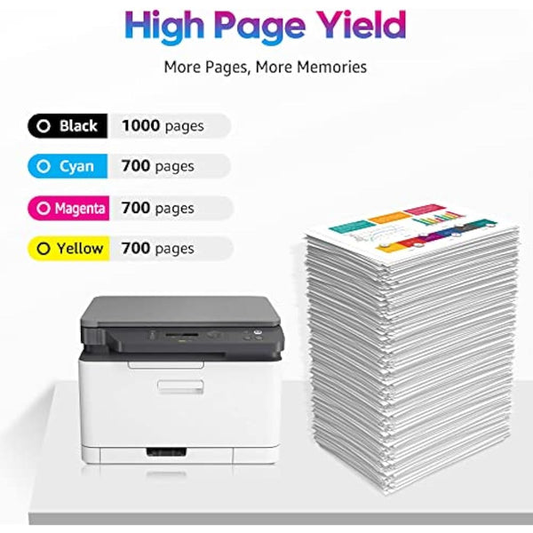 117A Compatible Toner HP Colour Laser MFP 179fwg HP 117A Toner Set Toner HP Colour Laser MFP 178nwg HP Color Laser MFP 178nw Toner MFP 179fnw 150a 150nw W2070A W2071A W2072A (Black Cyan Yellow