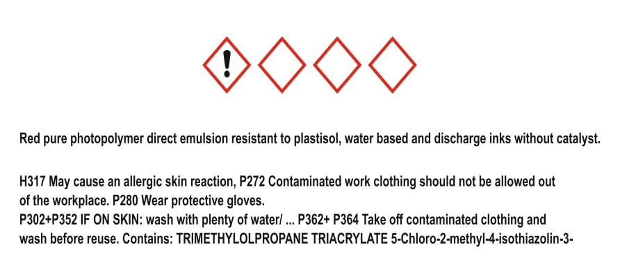 Flat Fox one step Photopolymer Emulsion Pre Sensitized- Screen printing exposure (1000ml)