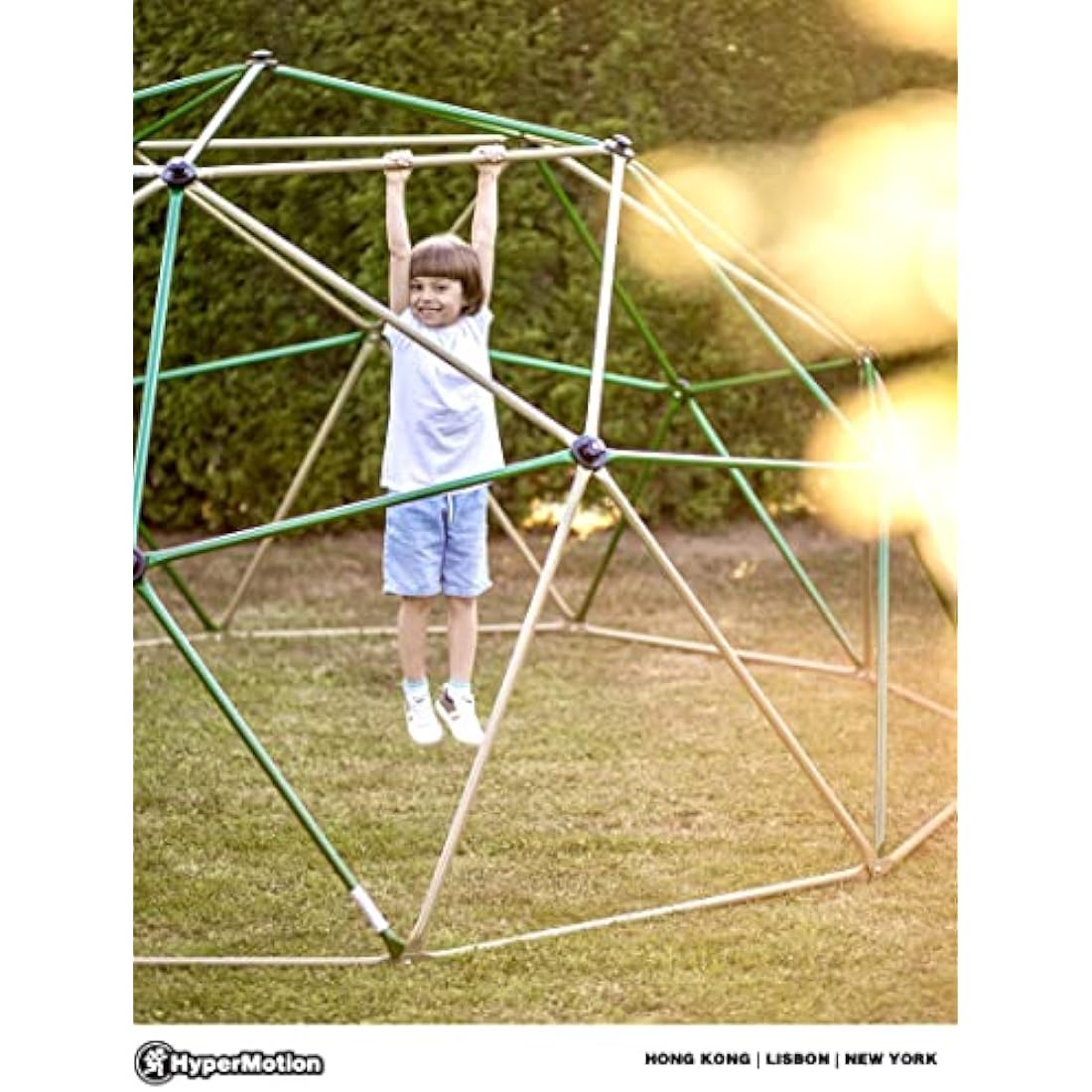 HyperMotion Climbing Dome - Outdoor Climbing Frame for Children with Monkey Bars, Kids Outdoor Play Equipment, 350KG Load, 3.7m (12ft) Diameter