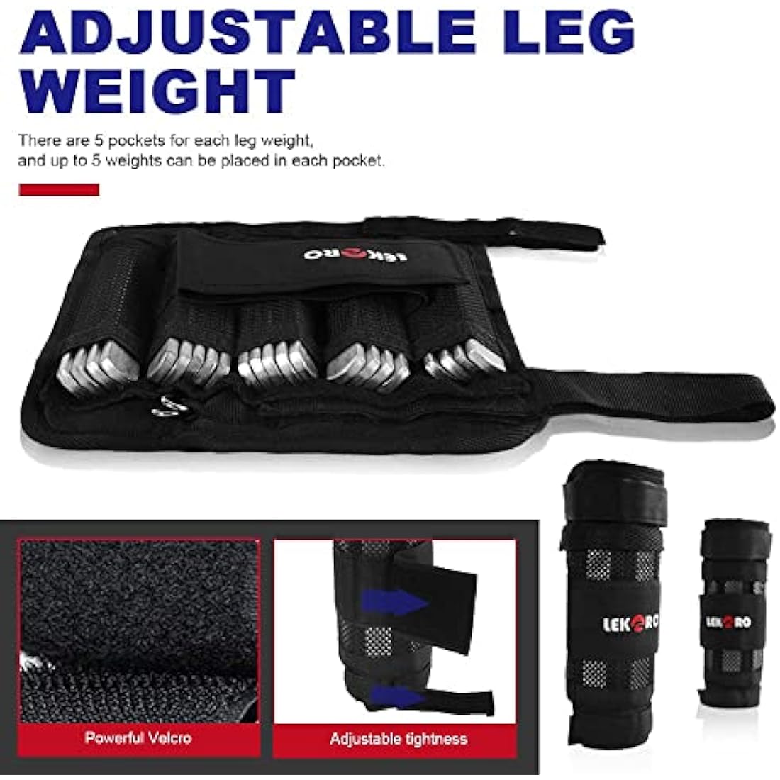 Adjustable Weighted Vest 44LB Workout Weight Vest Training Fitness Weighted Jacket for Man Woman (Included 96 Steel Plates Weights)