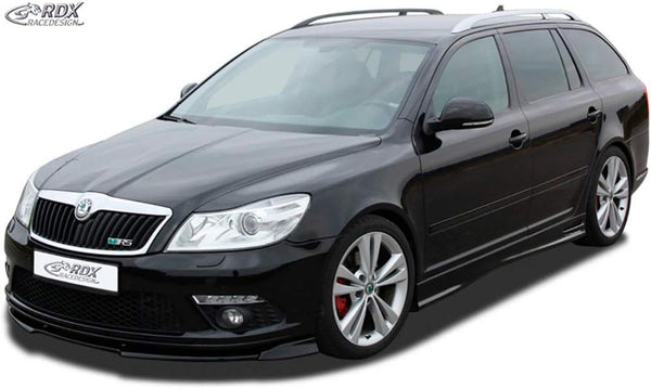 RDX Racedesign Front spoiler Vario-X compatible with Skoda Octavia II RS Facelift 2009-2012 (PU)