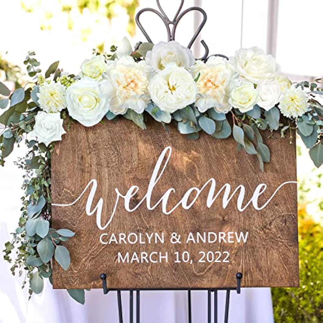 Jubor Artificial Flowers White, Dusty Rose Artificial Silk Flowers for DIY Wedding Bridal Bouquets Centerpieces Arrangements Baby Shower Party Home Decorations