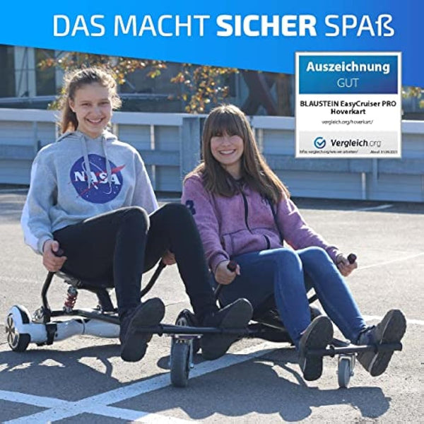 EasyCruiser PRO - Premium Hoverboard Seat - Hoverboard with Seat Suitable for 98% of all Hoverboards 6.5-10 Inch - German Quality Brand - Hoverkarts - Hovercart