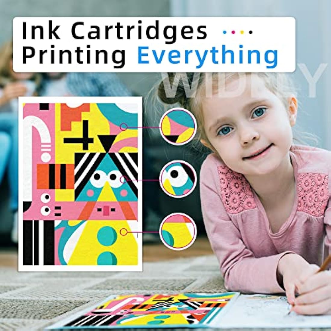 560 561 Ink Cartridges, PG 560 XL Black and CL 561 XL Colour Replacement for Canon 560 561 ink cartridges for TS7450 TS7451 TS5350 TS5351 TS5352 TS5353(1 Black, 1 Colour)