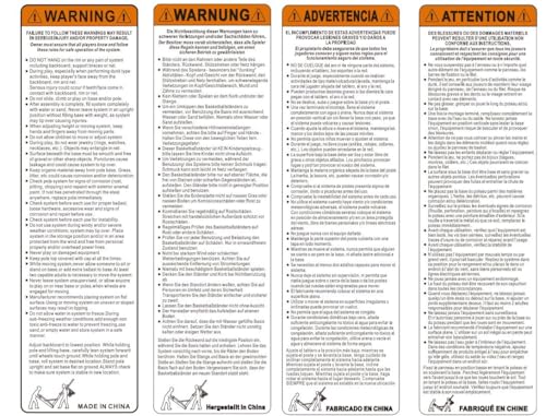 Yaheetech Outdoor Adjustable Basketball Stand, Portable Basketball Hoop Net System on Wheels