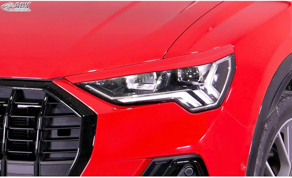 RDX Racedesign Head light spoilers compatible with Audi Q3 (F3) incl. Sportback 2019- (ABS)