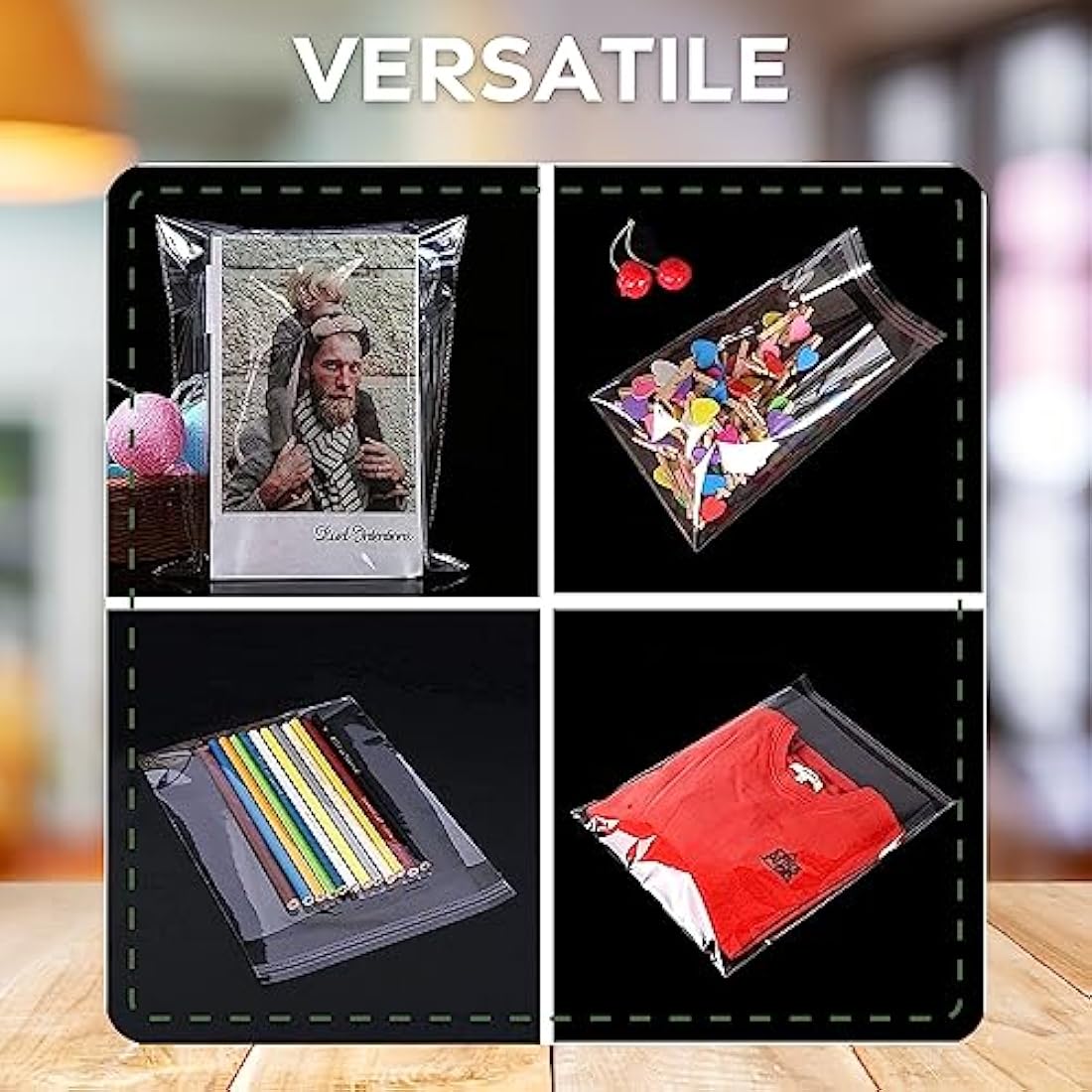 JeeJaan® 100 Pcs of Shirt Packaging Bags 12 x 16 in Clear Garment Bag 305 x 405 mm Polypropylene Bags