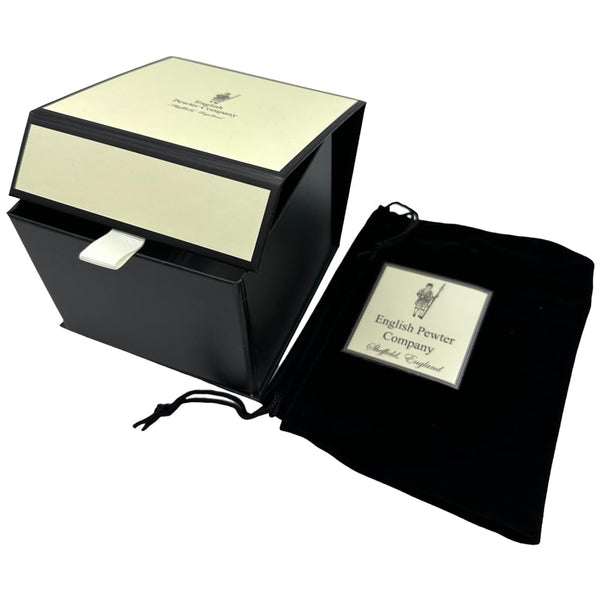 English Pewter Company Stag Head Whisky Glass Tumbler with Pewter Base [STAG104]