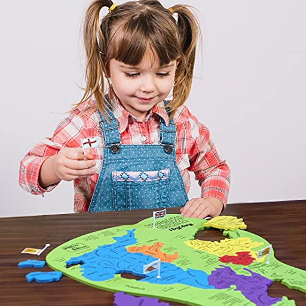 Imagimake Mapology United Kingdom Jigsaw Puzzle for Kids | Flags with Capitals & Fun Facts | Geography Educational Toys & Games | Birthday Gifts for Kids, Boys & Girls Ages 5 6 7 8 9 10 11 12 Years