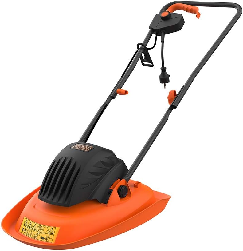 BLACK+DECKER Electric Hover Mower with 30cm Deck, 1200W, Corded, Compact, Lightweight, BEMWH551-GB