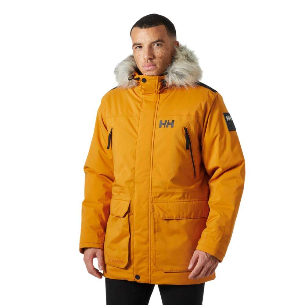 Helly Hansen Men's Reine Parka – Waterproof Insulated Parka with Adjustable Hood and Reflective Details