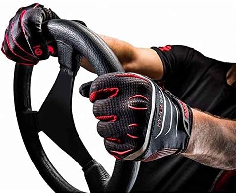 SparcoGaming Hypergrip breathable gaming glove, Black/Red, size 12