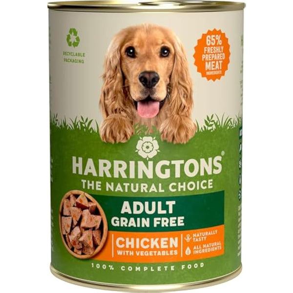 Harringtons Complete Wet Tray Grain Free Hypoallergenic Puppy Food 6x380g - Chicken & Potato- Made with All Natural Ingredients