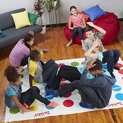 Hasbro Gaming Twister Ultimate: Bigger Mat, More Coloured Spots, Family, Kids Party Game Age 6+; Compatible with Alexa (Amazon Exclusive)