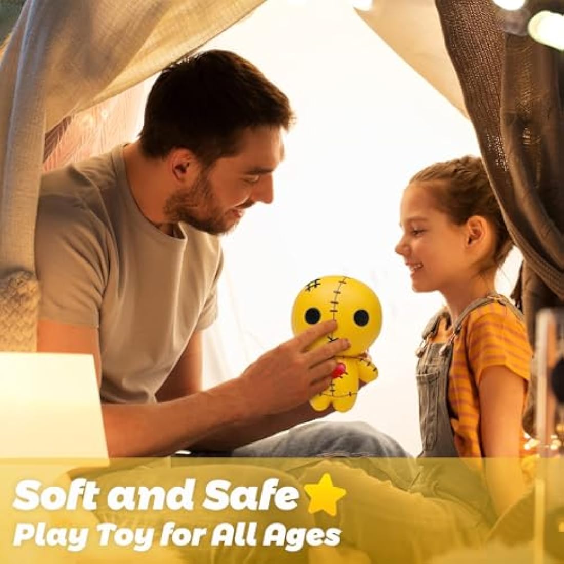 Anboor 4.7 Inches Voodoo Dolls Squishies Ghost Doll Halloween Squishy Slow Rising Squeeze Toys Stress Relief Kawaii Soft Squishies Sensory Toys Gift Collection