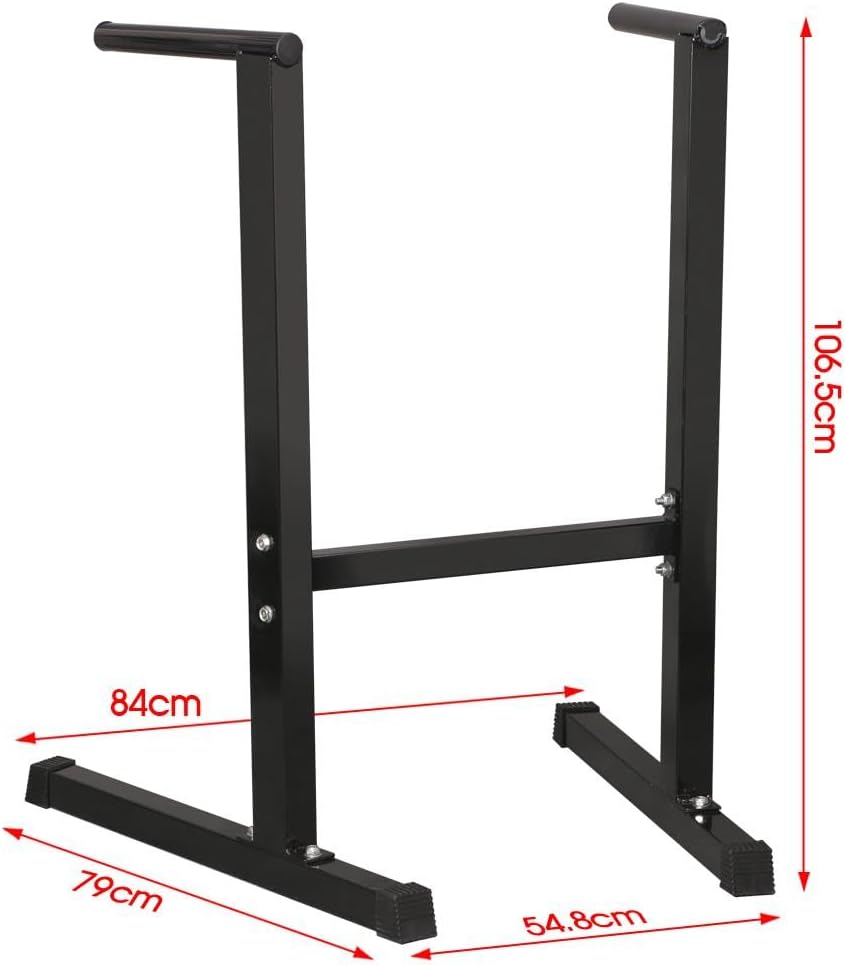 Yaheetech Dip Bars Dip Station Home Gym Pull Bar, Strength Training Dip Stand Freestanding Parallel Bar, Heavy Duty Fitness Equipment for Bicep Triceps Shoulder Exercise