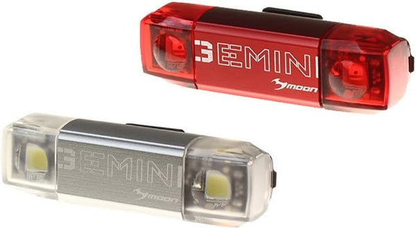 Moon - Gemini Front and Rear Rechargeable Bike Light Set