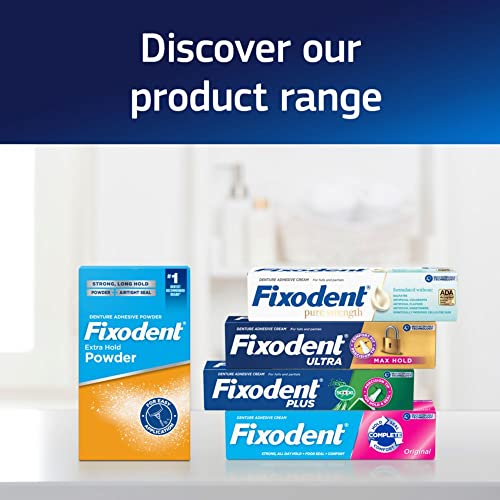 Fixodent Food Seal Plus Scope Denture Adhesive Cream Twin Pack 120ml