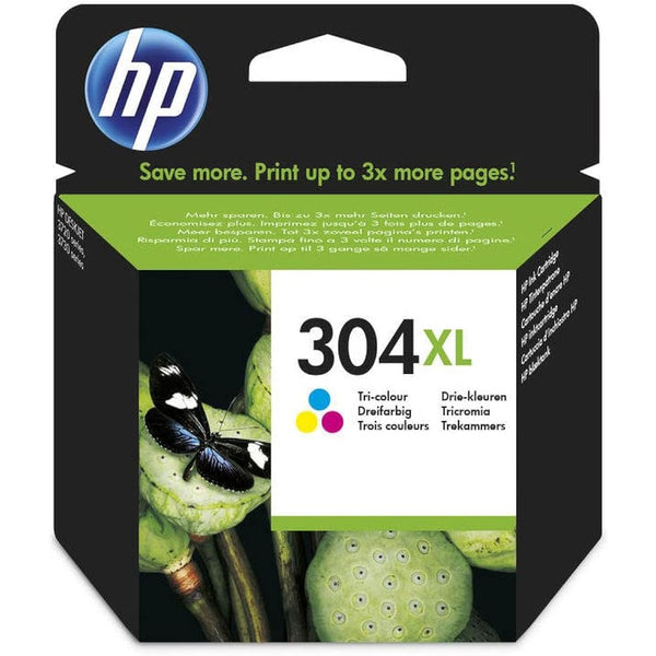 HP 304XL High Capacity Black (N9K08AE) & 304XL High Capacity Colour (N9K07AE) Ink Cartridge Multipack