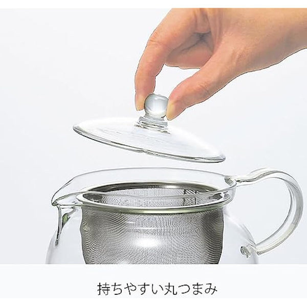 Hario CD Chacha Kyusu-Maru-Pot for Brewing Tea 700ml, Glass