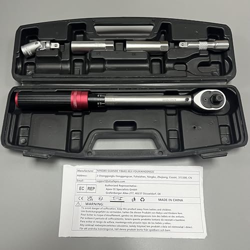 ATsafepro Torque Wrench 3/4 Inch, 100-600 Nm Torque Wrenchs, ±3% Error Accuracy with 48 Teeth Dual-Direction Adjustable for Repair of Car, Truck, Tractor