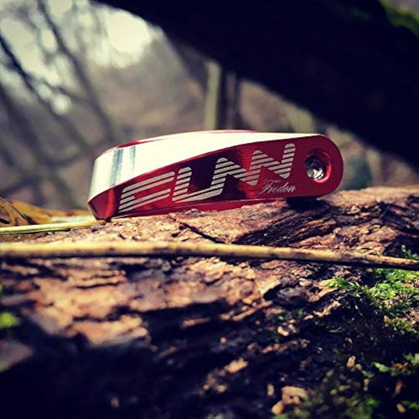 Funn Frodon Bolt-On Bike Seat Clamp with 34.9mm Inner Diameter, Durable and Lightweight Alloy Bicycle Seat Post Clamp for Mountain Bike, BMX Bike, Road Bike (Red)