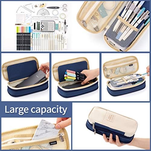 EASTHILL Big Capacity Pencil Pen Case Office College School Large Storage High Capacity Bag Pouch Holder Box Organizer